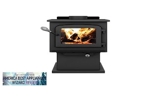 MFP Drolet Escape 1200 Free Standing EPA Wood Stove In Black Review [upl. by Dera]