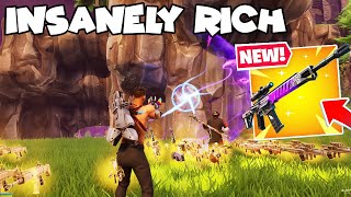 Insanely Rich Scammer Loses Her Whole Inventory 💯😱 Scammer Gets Scammed Fortnite Save The World [upl. by Demy]