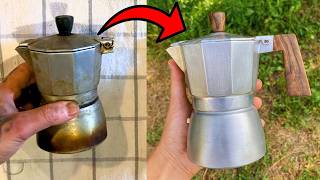 Reviving a Moka Pot Customizing and Renovating After 15 Years of Use  papacrew [upl. by Ednil]