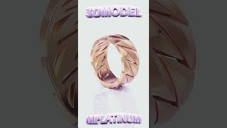 RENDER VIDEO 3DPRINT JEWELRY MODEL Cuban chain ring 10mm wide SHORTS vray 3djewelry cubanring [upl. by Waite]