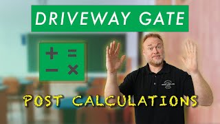 Driveway Gate Installation Post Spacing Width and Depth Calculations [upl. by Atterrol]