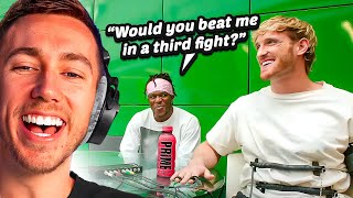 Miniminter Reacts To KSI amp Logan Paul Lie Detector Test [upl. by Ahtibbat]