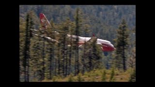 Supertanker Descarga A Muy Pocos Metros Del Suelo  Incendio Forestal Chile [upl. by Rolandson]