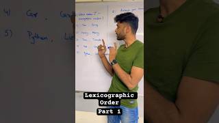 Lexicographic Order  Part 1  Important for SNAP Exam [upl. by Nivrad]