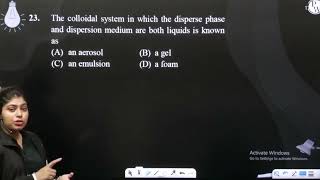 The colloidal system in which the disperse phase and dispersion medium are both liquids is known [upl. by Wieche]