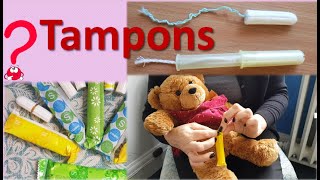 How to insert a tampon Tampon Ted Tampax or lillets All questions answered [upl. by Loy]