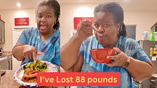 What I eat in a day to lose 88 pounds  Weight Loss Journey weightloss [upl. by Mauchi926]