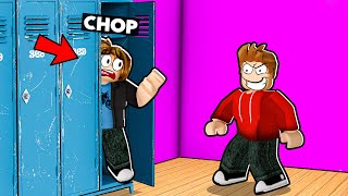 ROBLOX CHOP HID INSIDE LOCKER IN HIDE AND SEEK CHALLENGE [upl. by Diarmid]