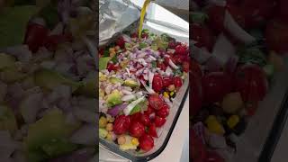 Mediterranean salad cooking cook cookingvideo food foodie foodies healthydiet healthfood [upl. by Elwee]