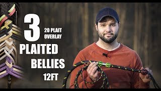 How to Make a Nylon Bullwhip With 3 Plaited Bellies  Nicks Whip Shop [upl. by Weisler636]