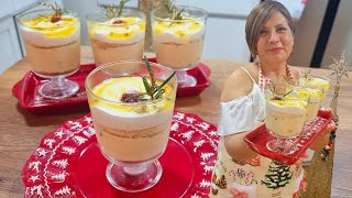 Postre Navideño en vaso muy fácil idea para Navidad Silvana Cocina [upl. by Lance]