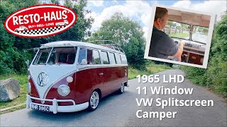 1965 LHD 11 Window VW Splitscreen Camper [upl. by Nepsa]