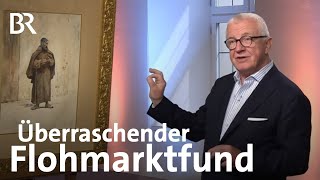 Glücklicher Flohmarktfund mit Rahmen Aquarell quotMönchquot  Kunst  Krempel  BR [upl. by Terces]