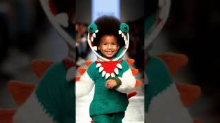 Dinosaur walk crochet outfit Baby runway cutest Baby Fashion [upl. by Jeramie577]