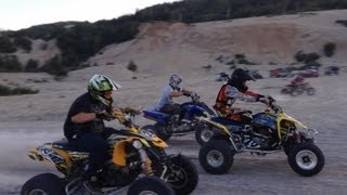 Suzuki LTR 450 vs Canam DS 450 vs Raptor 700 [upl. by Aaron228]