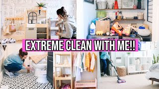 SATISFYING NEW EXTREME HOUSE CLEAN WITH ME 2020 [upl. by Nnylhtak]