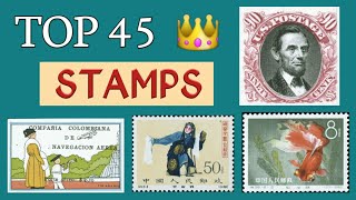 Most Expensive Stamps Of The World  Part 23  Top 45 Selective Rare Philately [upl. by Aerdied]