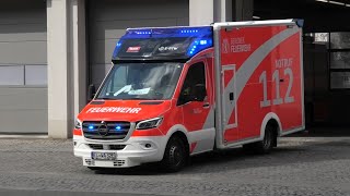 Wachausfahrt  eRTW Berliner Feuerwehr FW 3300 Suarez [upl. by Seroled]