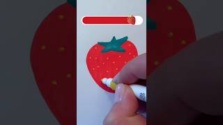 How to draw a yummy strawberry easy step by step🍓 [upl. by Vivl794]