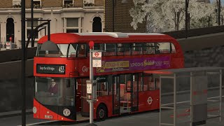 OMSI 2  London Extended  Route 453 Oxford Circus  Bricklayers Arms [upl. by Jandel447]