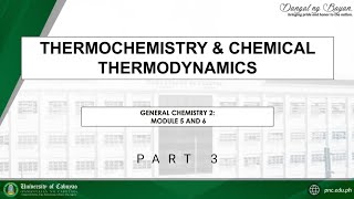 Thermochemistry Part 3 [upl. by Dnomrej]