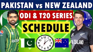 Pakistan vs New Zealand series schedule  Pakistan vs New Zealand T20 amp ODI Series 2025 Schedule [upl. by Lemmor]