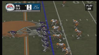 Madden NFL 2004 PS2 ravens vs browns CPU vs CPU [upl. by Moulden283]