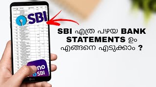 How To Download amp Get Sbi Bank Statement Pdf Online With Sbi Yono Lite More Than 1 Year  Malayalam [upl. by Golliner]