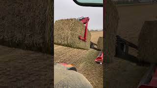 Collecting Hay Bales made Easy farming fendt farmking agri shortsagriculture hay [upl. by Dyl]