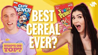 Ranking The GREATEST Breakfast Cereals Of All Time Capn Crunch Fruity Pebbles amp More [upl. by Annayrb474]