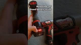 Milwaukee 12volt battery review quotWaitleyquot offbrand [upl. by Sperry742]