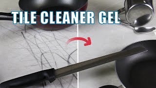 HOW TO clean METAL MARKS from PORCELAIN TILES and CERAMIC SURFACES [upl. by Nalyad]