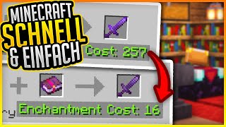 RICHTIG Verzaubern Tutorial ✨ Minecraft Schnell und Einfach 55 ✨ ErikOnHisPeriod [upl. by Carmen]