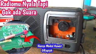 modal kawat memperbaiki radio tidak ada suara [upl. by Ehudd]