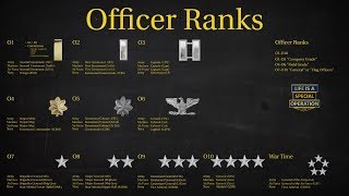 US Military All Branches OFFICER RANKS Explained  What is an Officer [upl. by Doralynne]