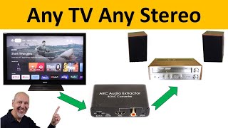 One Adapter for Any TV To Any Stereo 3 Easy Steps to Great TV Sound [upl. by Urial]