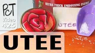 Ultra Thick Embossing Enamel UTEE on Polymer Clay [upl. by Balmuth81]