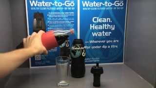 Cola into Water with a WatertoGo filtered water bottle [upl. by Noskcire139]