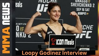 Loopy Godinez on Virna Jandiroba matchup at UFC Atlantic City [upl. by Itagaki]