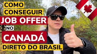 Como Conseguir uma Job Offer direto do Brasil  Como imigrar para o Canadá  Zarillo Neto [upl. by Ybur455]