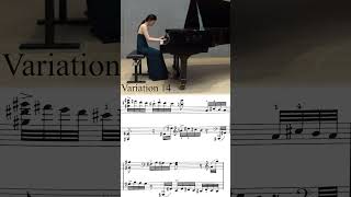 Brahms Variations on a Theme by Paganini Op 35 Book 1 Variation 14  with sheet music [upl. by Juliane505]