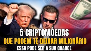 5 CRIPTOMOEDAS BARATAS QUE PODEM TE DEIXAR RICO COM DONALD TRUMP ELEITO PRESIDENTE DOS EUA EM 2024 [upl. by Frazer833]