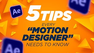 5 Tips Every Motion Designer needs to know🔥 [upl. by Anuahsed31]