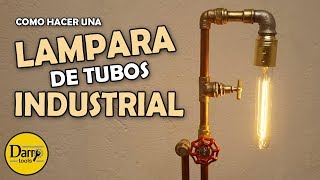 Lámpara de tubos industrial  Estilo Steanpunk [upl. by Sivad]