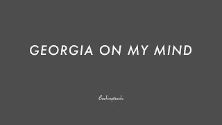 GEORGIA ON MY MIND chord progression  Jazz Backing Track Play Along [upl. by Lennahc757]