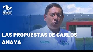 Carlos Amaya candidato a la Gobernación de Boyacá presenta sus propuestas [upl. by Wettam]