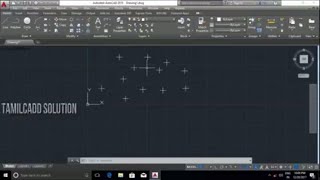 AutoCAD Draw Tool  Points  Single Point MultiPoint Divide Measure  Tamil [upl. by Erlewine115]