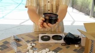 Unboxing amp Test HD Wide Angle Converter Lens [upl. by Ytinav615]