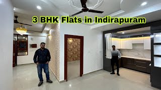 3bhk Beautiful Flat in indirapuram  3bhk Flat With Car Parking  90 Loan amp Easy EMI  Flat Sale [upl. by Els]