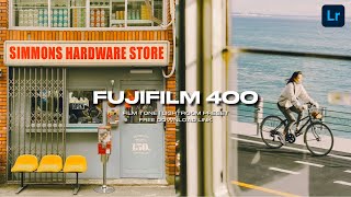 Fujifilm 400 Lightroom Preset  Free Lightroom Film Presets Free DNG [upl. by Adnir]